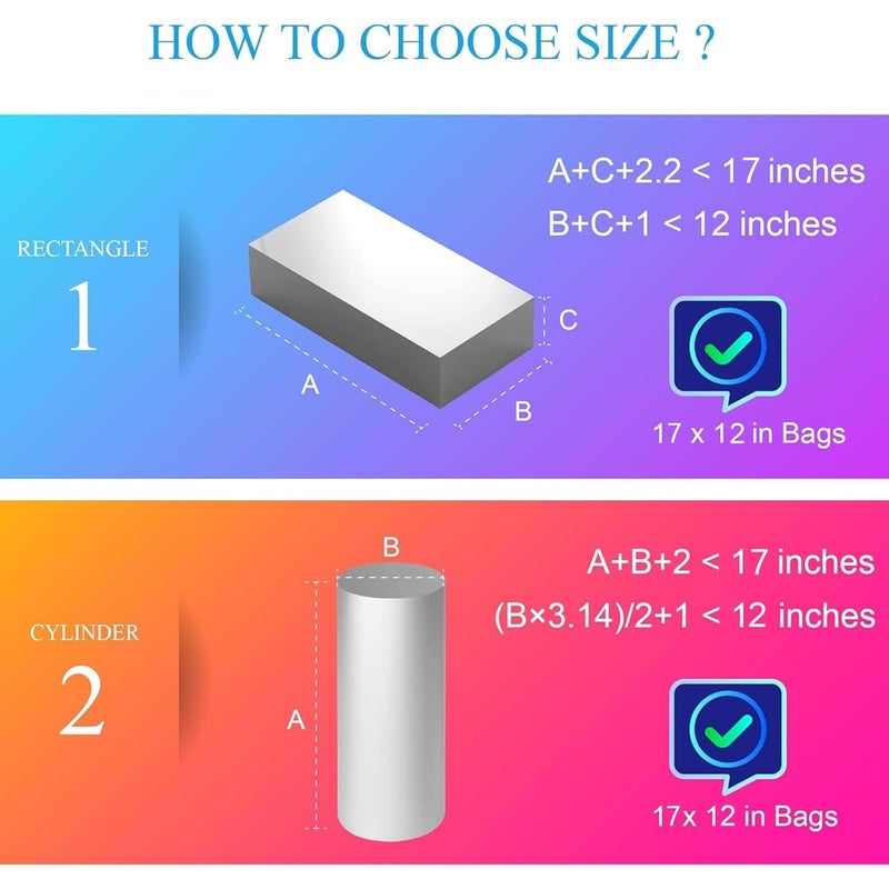 AOUKAR Shrink Wrap Bags - 100 Pcs 12x17 Inch Clear PVC Heat Shrink Bands for Packagaing Soap, Bath Bombs, Candles, Easter Gifts, Jars and Homemade DIY Projects (100PCS-12X17 inch) - Image 4